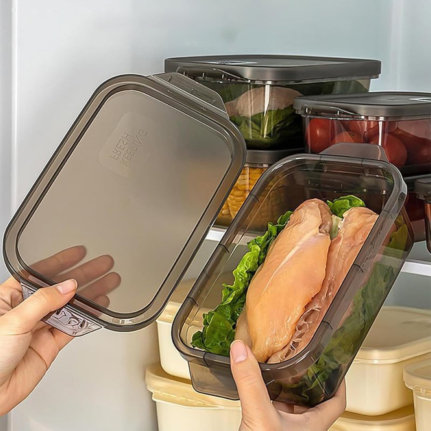 Rectangular Food Storage Containers - (3 Pc Set)