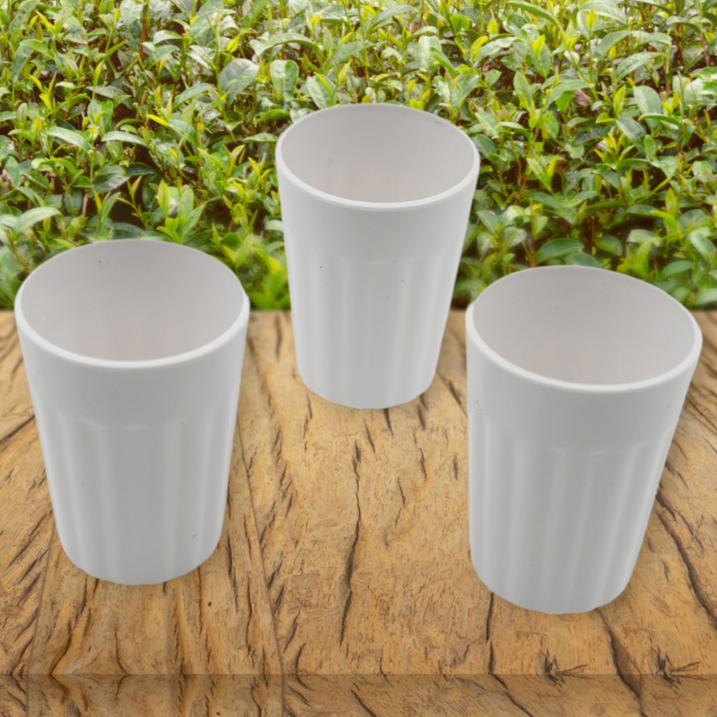 5719 Small Plastic Coffee Tea Cups Reusable Plastic Cup Mug Lightweight Microwavable Dishwasher Safe Unbreakable Camping Coffee Mugs For Tea Milk Water Juice Tea (3 Pcs Set)