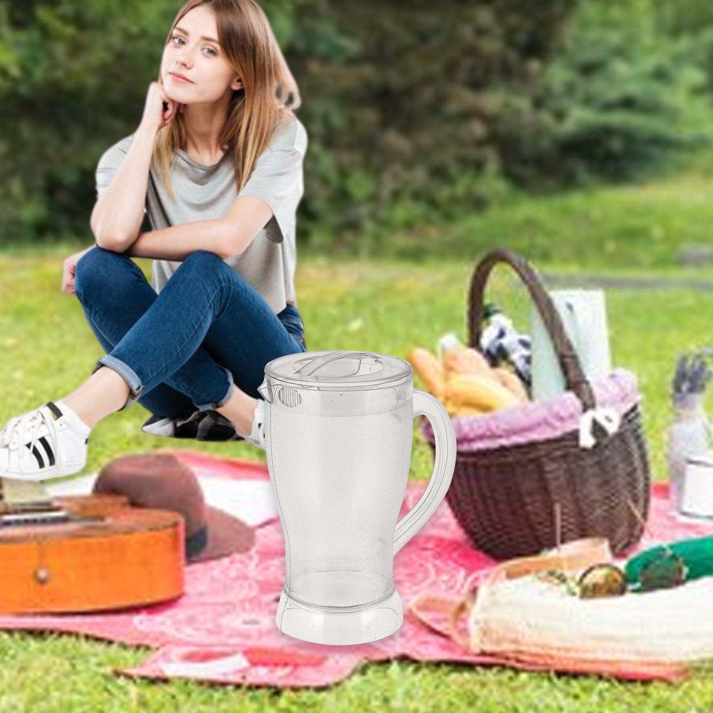 Apex Unbreakable Lemon Jug 1200 Ml (Approx 1 Pc)