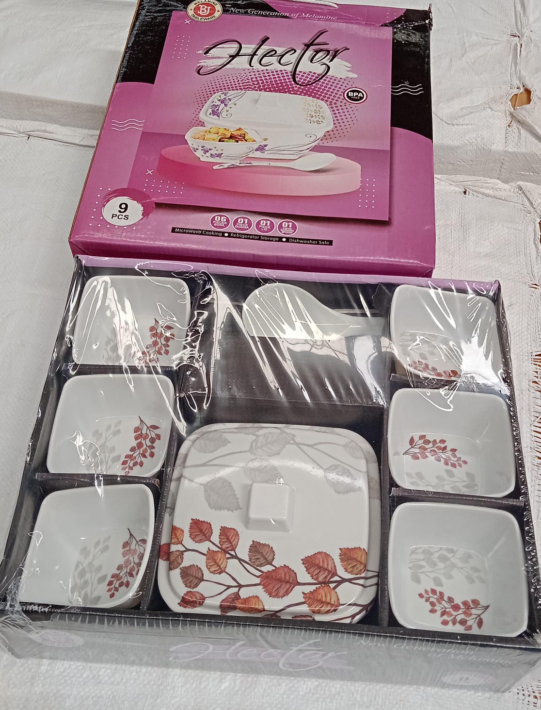 Hector High Quality Dinning Dinner Pudding Set (9 Pcs Set)