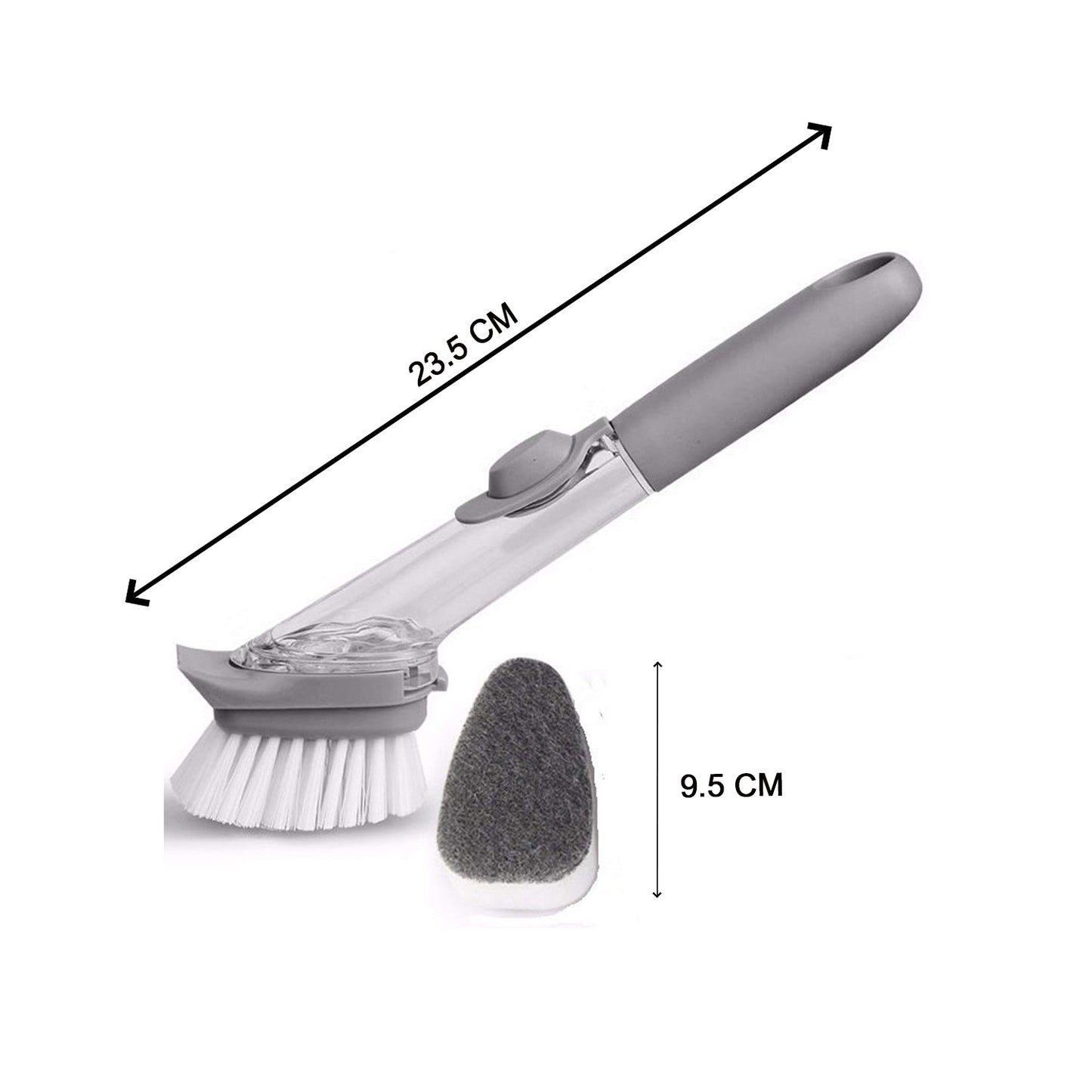 1271a 2-in-1 Dishwashing Brush Long Handle Wash Pot Brush Washing Dish