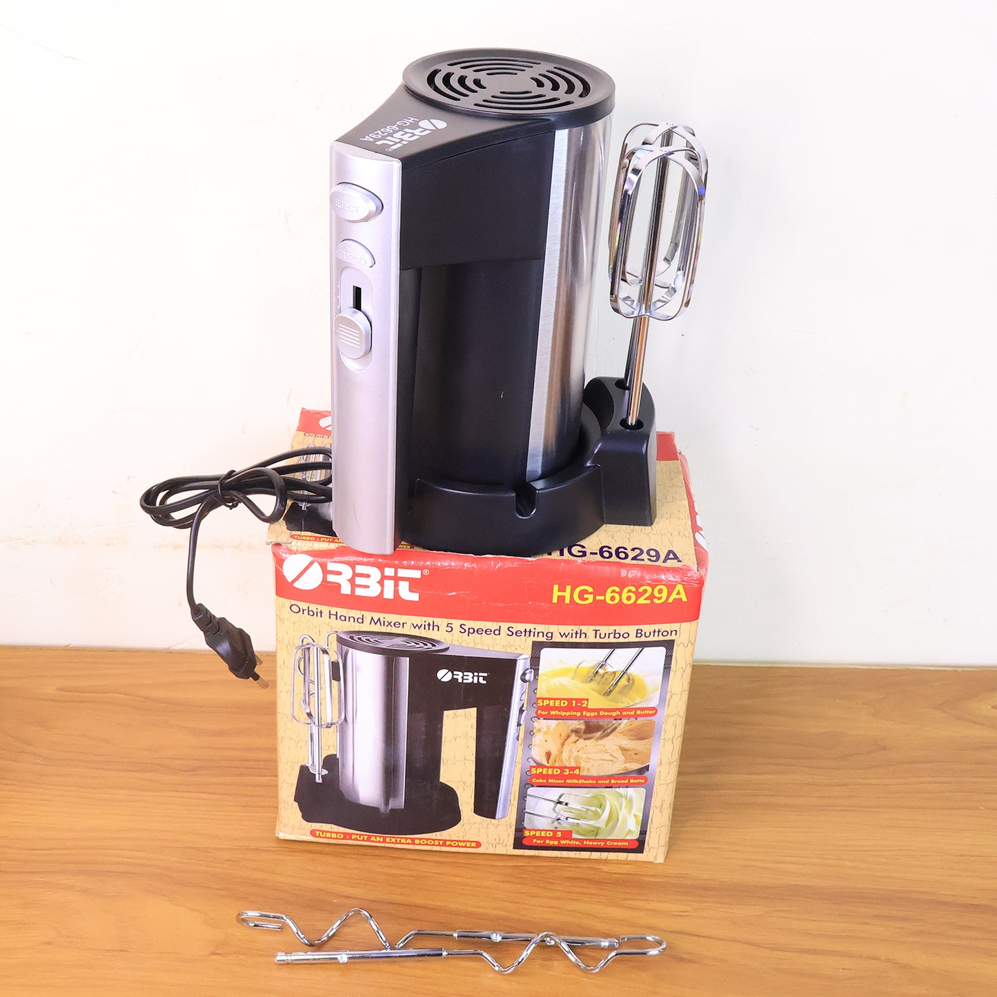Orbit Stainless Steel Electric Hand Mixer - 450w