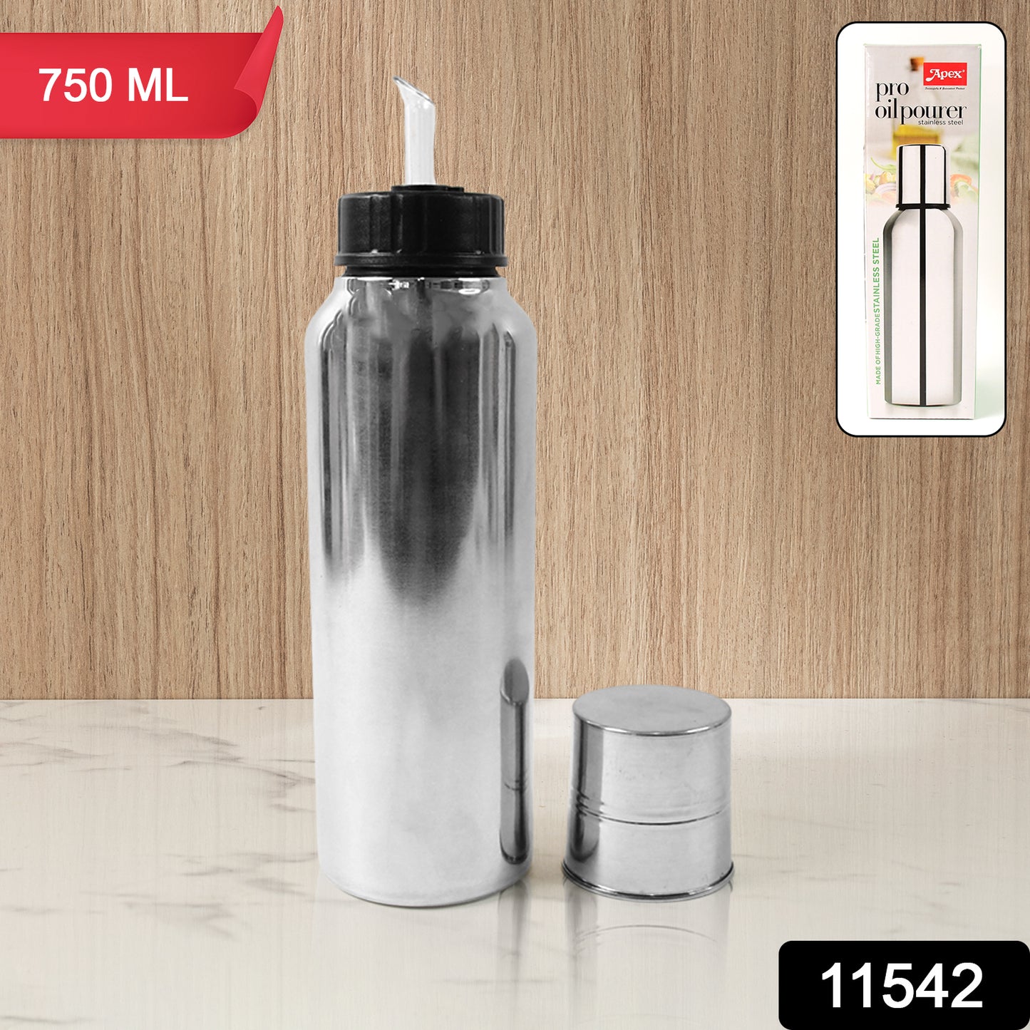 Apex Pro Stainless Steel Oil Pourer  750ml (1 Pc)