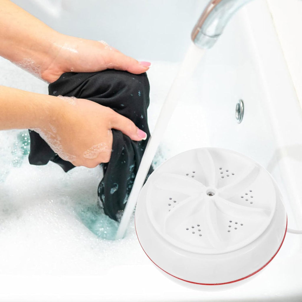 6152a Mini Washing Machine Turbine Washing Machine Door Hinge  Lightweight Turbo Washer With Usb Cable For Home Camping College Rooms Use