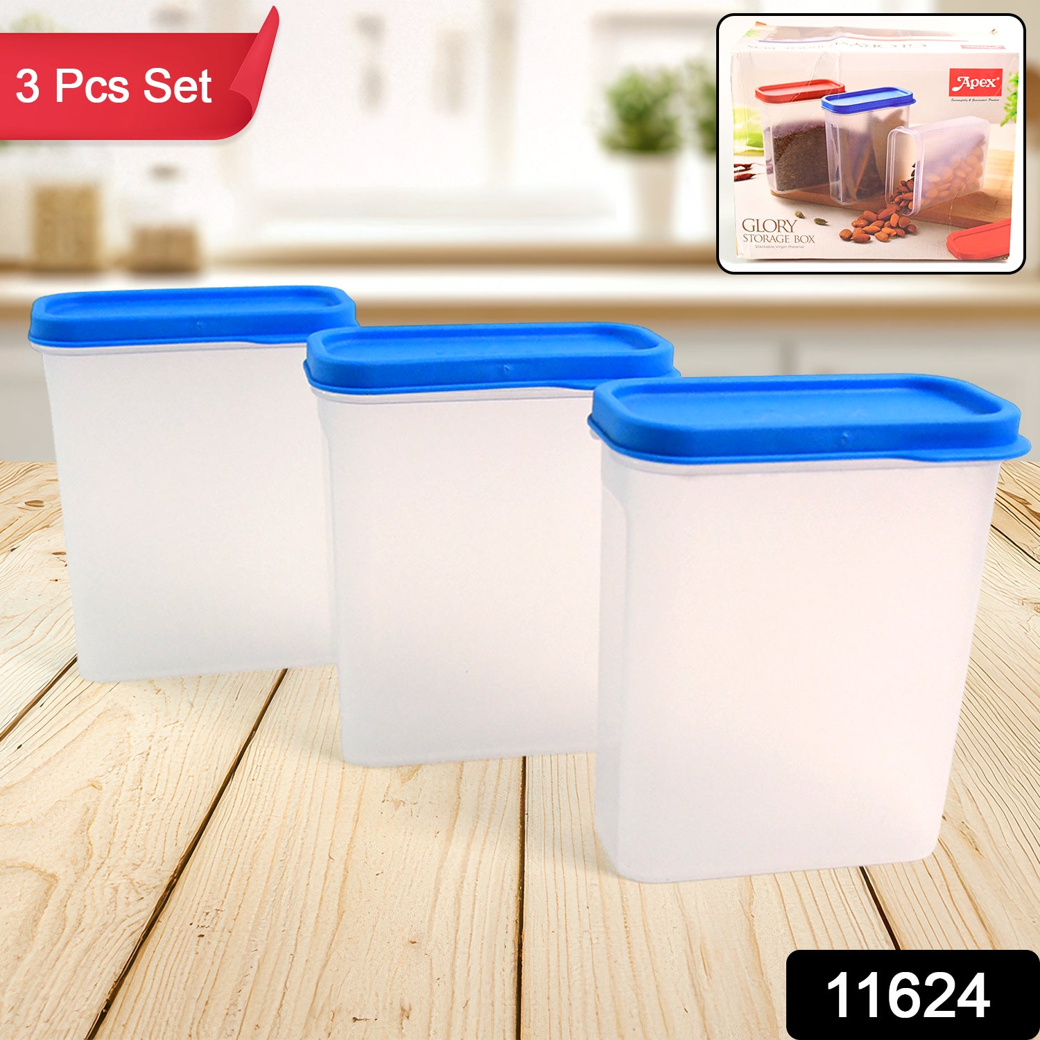 Apex Glory Food Storage Container Set  3-piece