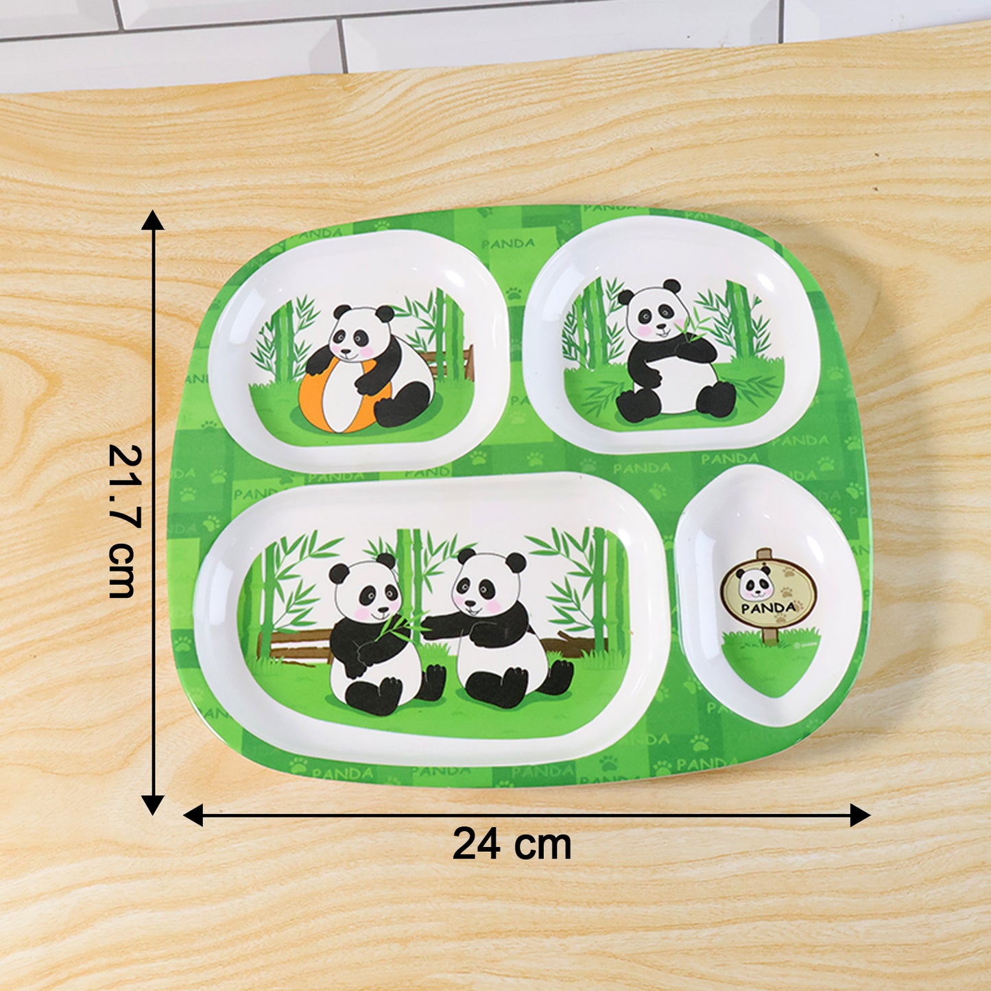 Kids 4-compartment Melamine Partition Plate (1 Pc  2422 Cm)