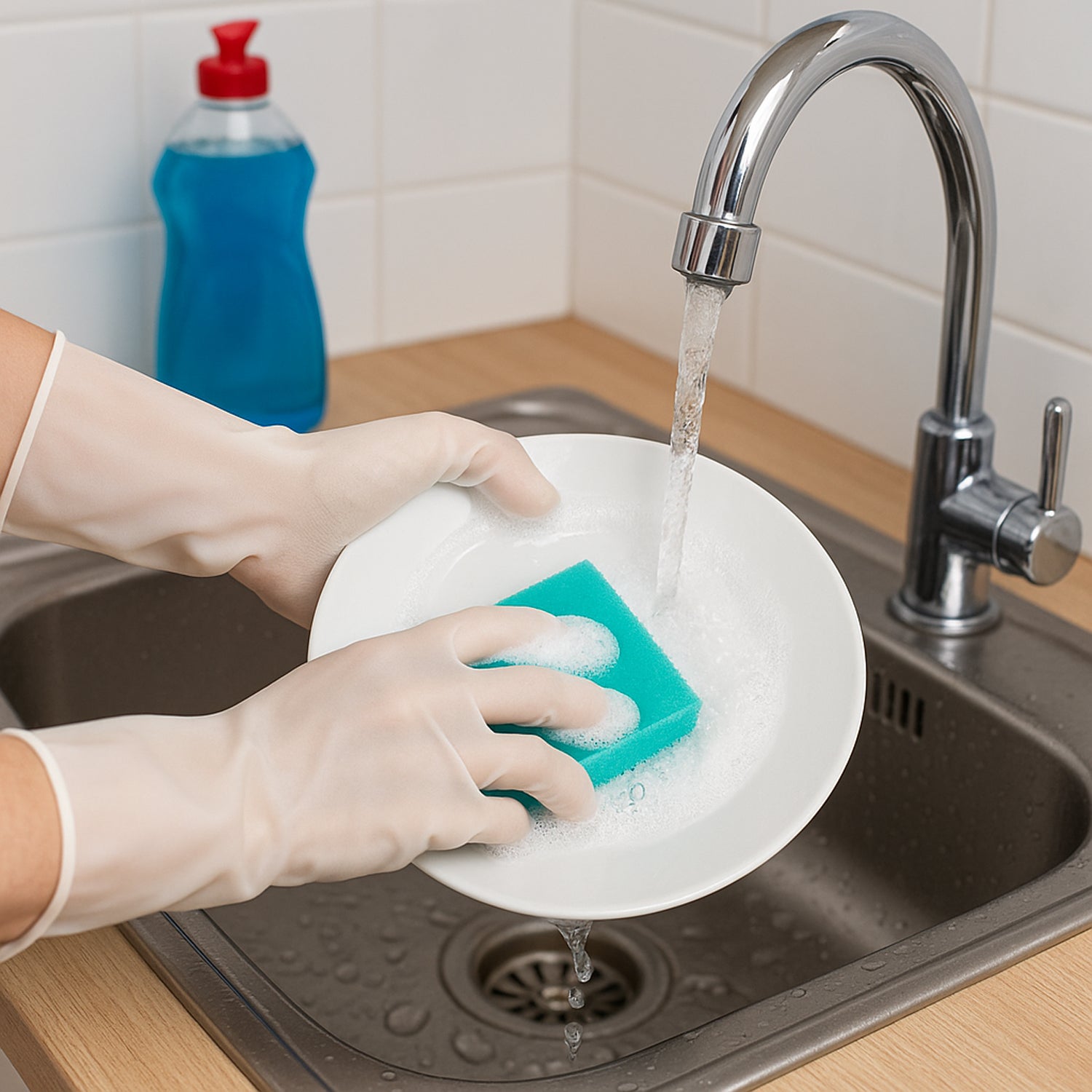 Kids Household Dishwashing  Cleaning Gloves - (2 Pc  Set)