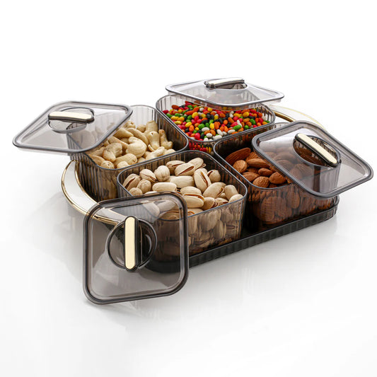 Liger Luxury Delight 4 Piece Dryfruit Storage Box (Any Available Color)