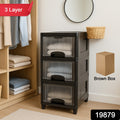3-layer Plastic Storage Drawer Cabinet