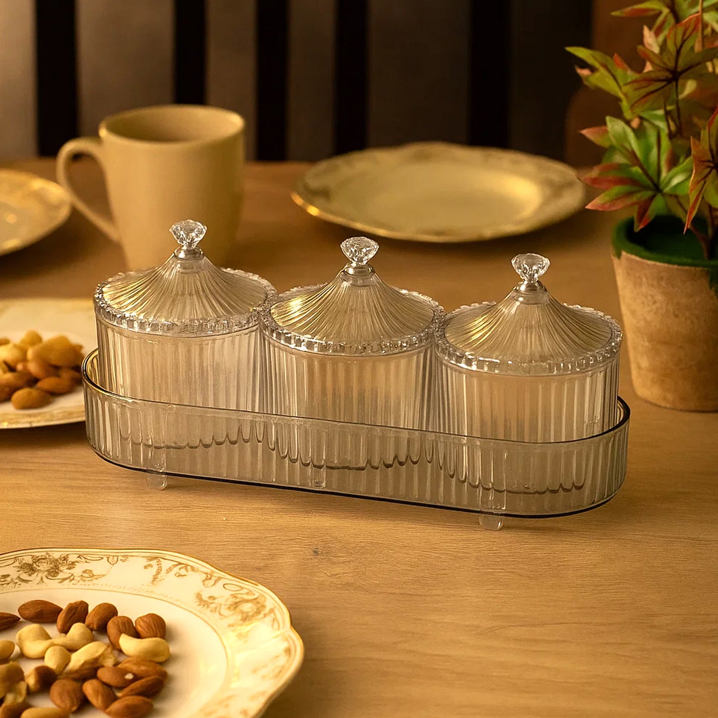 Dry Fruit  Snack Storage - (3 Pc  Set)